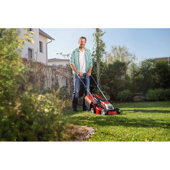 Акумуляторний газонокосарка Einhell City GE-CM 18/30 Li-Solo Power X-Change (18 В, 30 см, Brushless, 25 л, 30-70 мм)