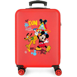 Дитяча валіза Disney Mickey & Minnie, червона, універсальна