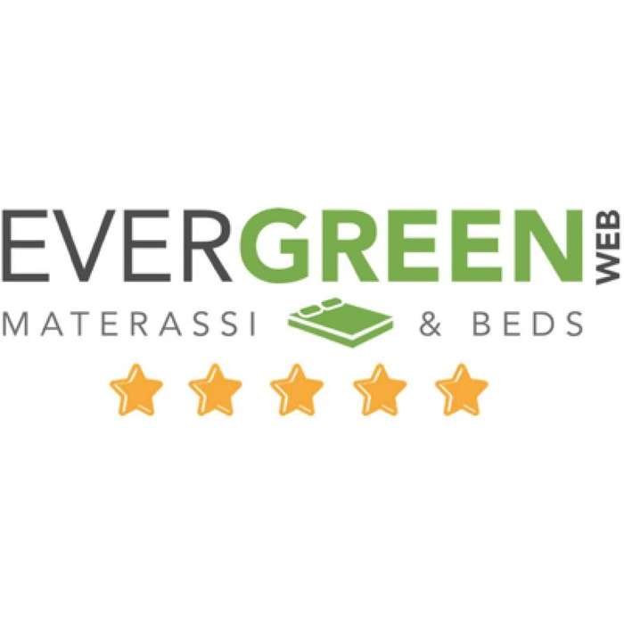 Ортопедичні подушки EVERGREENWEB 2 шт. з віскоеластичної піни 40x70x12 см з чохлом з алое вера. Виробництво Італія.