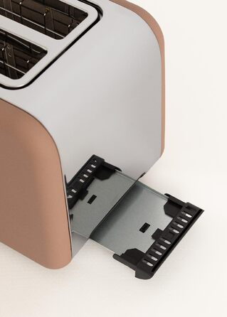 Тостер CREATE TOAST Retro 750W: 6 режимів, піддон для крихт, розморожування, підігрів, широкі слоти