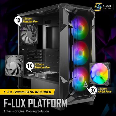Корпус для ПК Antec DF600 Flux Midi Tower чорний