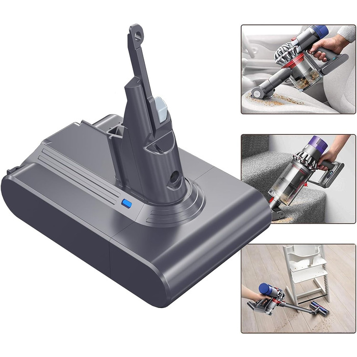 Акумулятор KUNLUN V7 для пилососів Dyson V7 (SV11, Absolute, Animal, Motorhead, Trigger, Car+Boat, Fluffy, HEPA, Mattress) – змінний акумулятор для пилососа