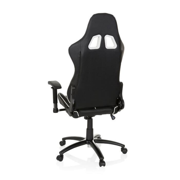 Ігрове крісло / Офісне крісло LEAGUE PRO Штучна шкіра Чорний / Білий HJH OFFICE