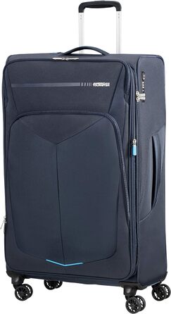 Валіза American Tourister Summerfunk, синя, 79 см, 119 л, розширювана, на 4 колесах