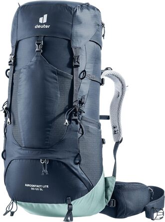 Жіночий трекінговий рюкзак Deuter Aircontact Lite 35+10 SL, легкий, Ink-Jade, 35+10 л