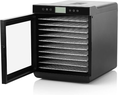 Сушарка для фруктів ETA Vital Air 2 з регулюванням температури 35-70°C, Air Flow, LCD-дисплей, 10 решіток з нержавіючої сталі