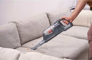 Акумуляторний пилосос BLACK+DECKER 3-в-1 BHFEA520J, 18В, безмішковий, ручний та підлоговий, турбощітка, 2 режими, бездротовий, з настінним кріпленням, щілинною насадкою, вбудованим акумулятором і зарядним кабелем
