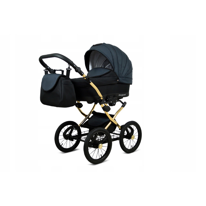 Дитячий візок 3в1 BabyLux Margaret Gold Black Grey
