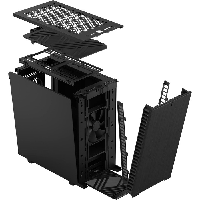 Корпус Fractal Design Define 7 Mini Black, алюміній/сталь, безшумний, Micro ATX, міні-тауер