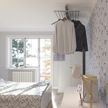 Сушарка для білизни Foxydry Mini, вертикальна, складана, алюміній і сталь, 128x54x25 см, сіра