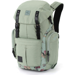 Рюкзак Nitro Daypacker 32 л у ретро стилі з м'яким відділенням для ноутбука, для школи, подорожей або міста, Dead Flower