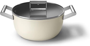 Електричний чайник Smeg KLF05CREU, 0.8 л, кремовий колір, нержавіюча сталь, з індикатором рівня води та захистом від перегріву
