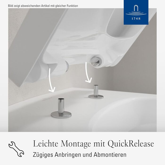 Сидіння для унітазу Villeroy & Boch Architectura D-подібне, біле глянцеве, з мікроліфтом (м'яке закриття), знімне, термопласт (Duroplast), оригінальне 98M9C101