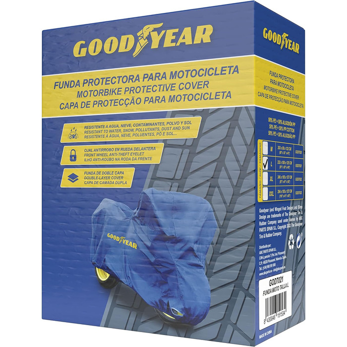 Чохол для мотоцикла Goodyear, розмір L, водонепроникний захист