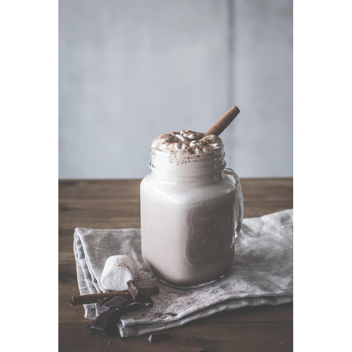 Індукційний електричний спінювач молока GASTROBACK Design Milk and Chocolate Advanced 650 Вт, 1 л, для гарячого шоколаду, чорний/сріблястий