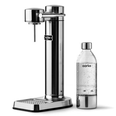 Сифонизатор для води Aarke Carbonator 3 з нержавіючої сталі, з PET-пляшкою 1л
