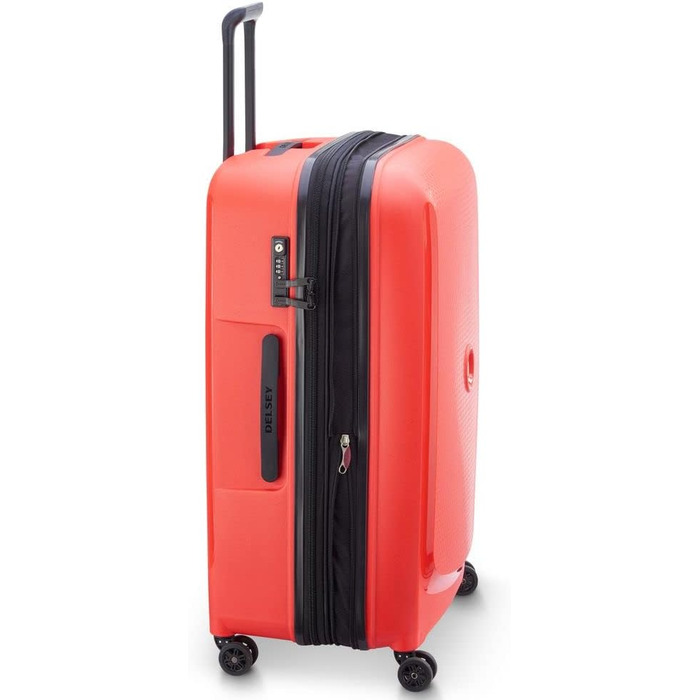 Валіза DELSEY PARIS Belmont Plus XL, жорстка, розсувна, 132 л, 82x52x37 см, червона