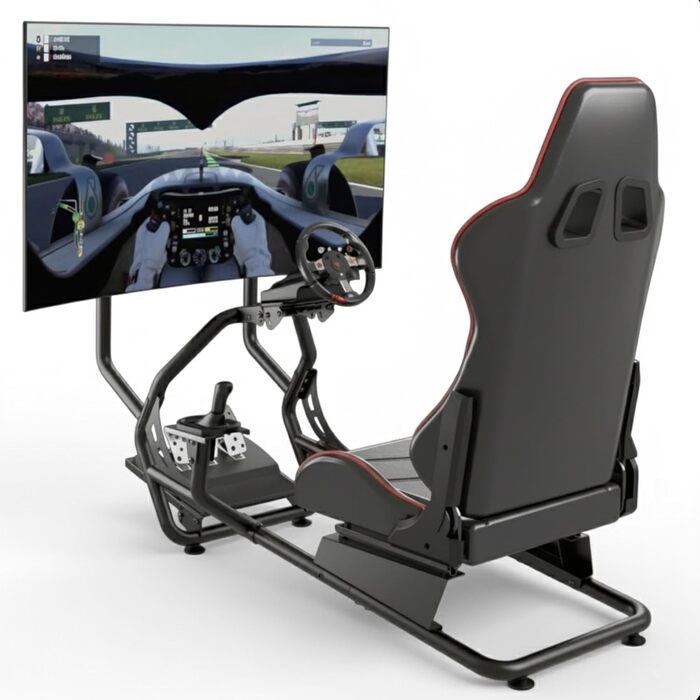 Симулятор гоночного крісла Rennsitz Cockpit — повністю регульований з тримачем для монітора