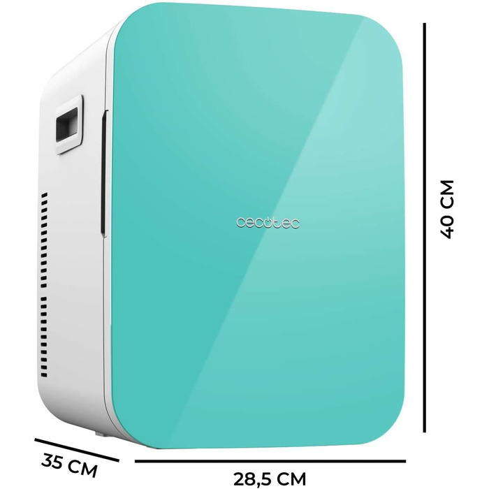 Міні-холодильник Cecotec Bolero MiniCooling 20L Bahamas Mint, для авто і дому, охолодження та нагрів, регульована температура 7-65°C, 12-220В