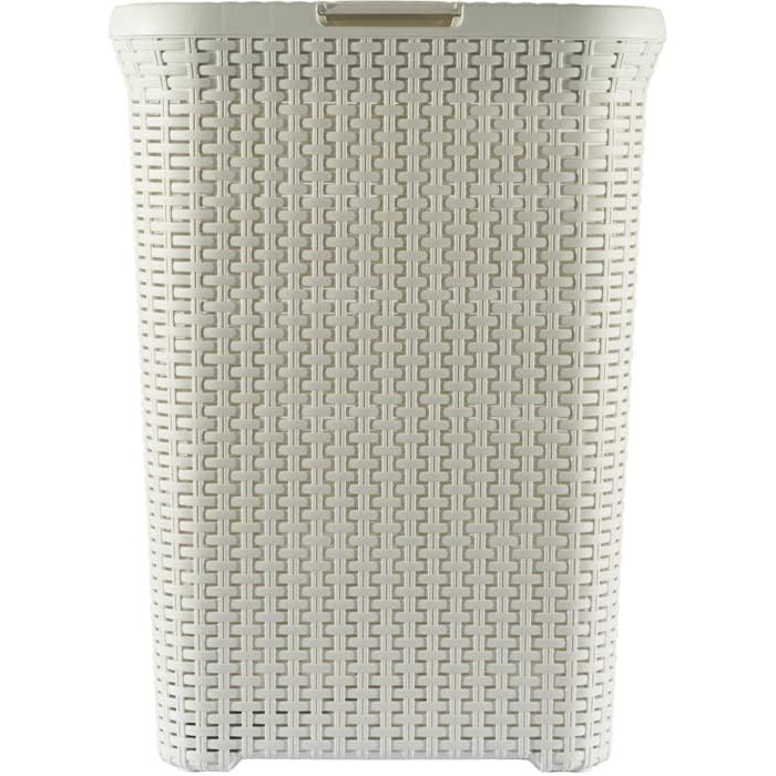 Кошик для білизни CURVER Style 60 л, пластик, кремовий, 44.8x34.1x61.5 см