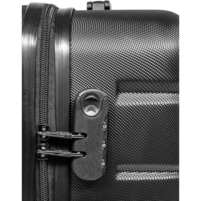 Велика валіза OCHNIK з ABS, синя, 76x49x29 см, 94 л, жорсткий корпус, 4 колеса, кодовий замок