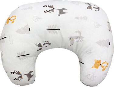 Подушка для годування TupTam Baby Stillkissen (Ліс/Лисичка/Оленя/Їжачок/Ведмедик/Бежева) з бавовняним чохлом