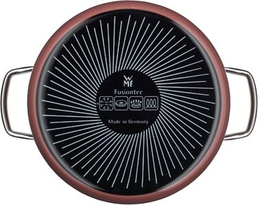 Набір каструль WMF Fusiontec Mineral 4 шт, індукційні, з кришками, кераміка, без нікелю, червоні, стійкі до подряпин