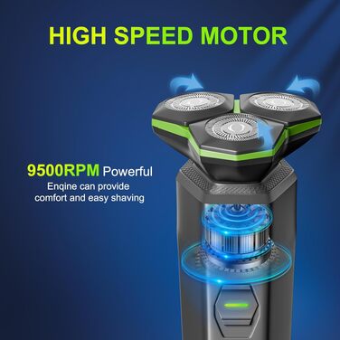 Електрична бритва чоловіча Philips – з магнітною голівкою, 3D-плаваючі леза, для подорожей, офісу, бізнесу, чорна