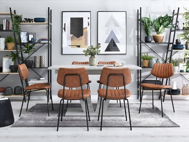 Стілець Mebel-Partner, штучна шкіра, коричневий, 1 шт.