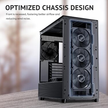 Корпус для ПК Antec Flux Midi Tower чорний, роздрібна версія