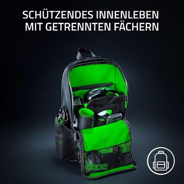 Ігровий рюкзак Razer Scout для ноутбука до 17.3 дюймів, стійкий до зносу, чорний
