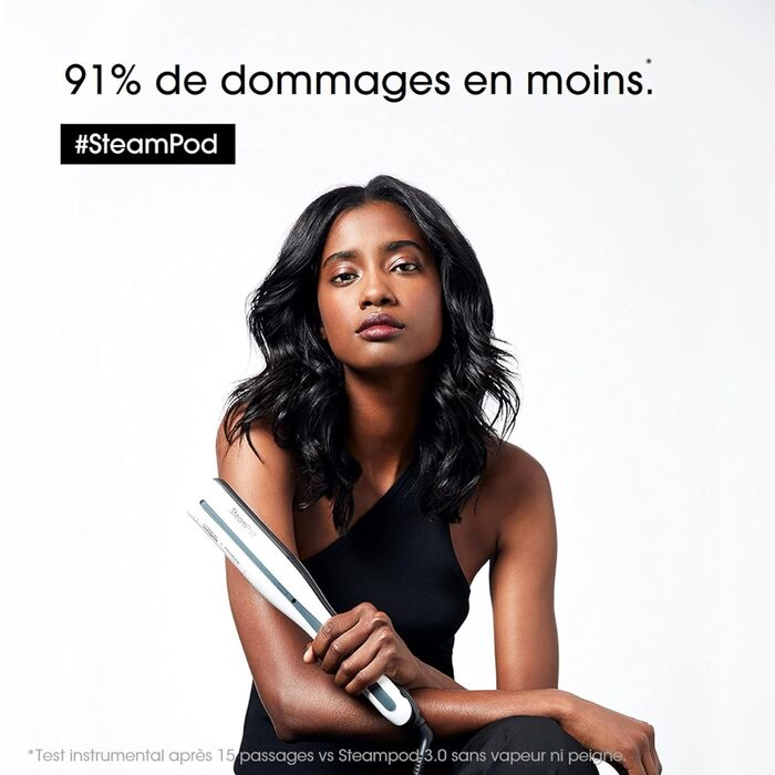 L’Oréal Professionnel Paris SteamPod 3.0 — паровий стайлер для волосся з доглядом, підходить для всіх типів волосся, технологія пари