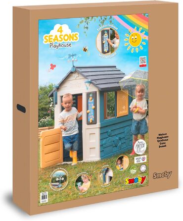 Дитячий будиночок Smoby Life 4 Сезони 103x122x143 см - для ігор та навчання про погоду та пори року, від 2 років