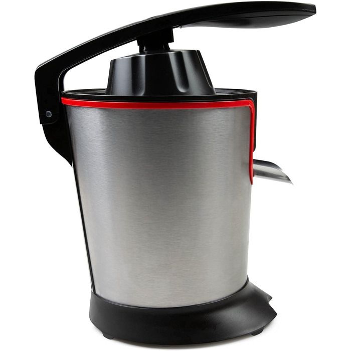 Соковижималка електрична Mellerware Juicy! 300W з системою Anti-Drop, 2 фільтри, для апельсинового соку (червона)