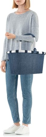 Кошик для покупок Reisenthel Carrybag Frame Bandana Blue, місткий, з міцною рамою, водовідштовхувальний, з внутрішньою кишенею, стильний дизайн