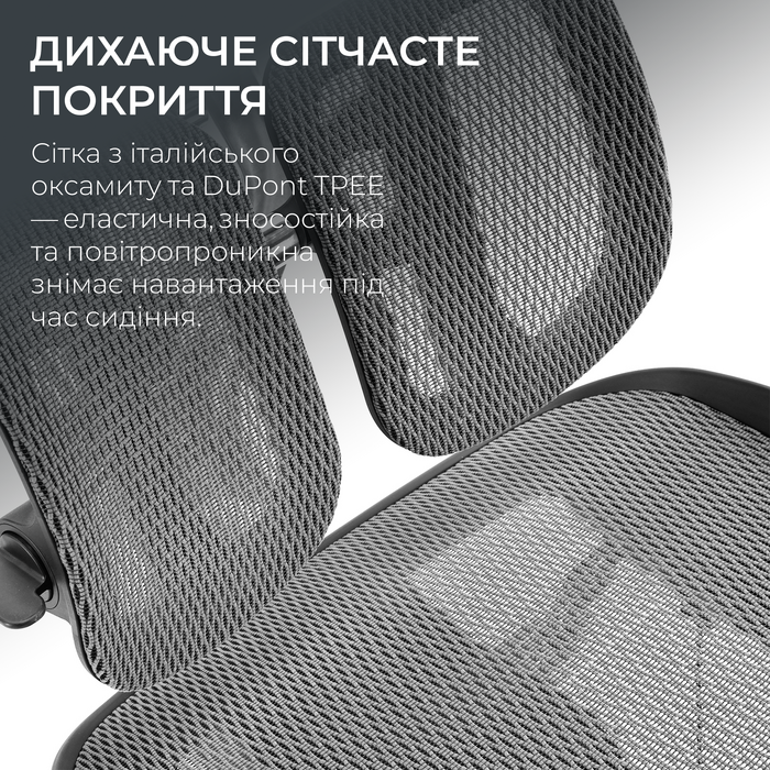 Крісло офісне Sihoo DORO S300 Mesh Dark Grey