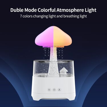 Зволожувач повітря Diffuserlove із LED-лампою для спальні, арома-дифузор, ультразвуковий, кімнатний