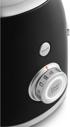 Блендер Smeg BLF03WHEU, 1,5 л, 800W, 4 швидкості, 4 програми, чорний