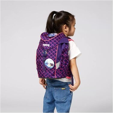 Дитячий рюкзак ergobag mini, ергономічний, 10 л, для А4, ліловий Perlentauchbär