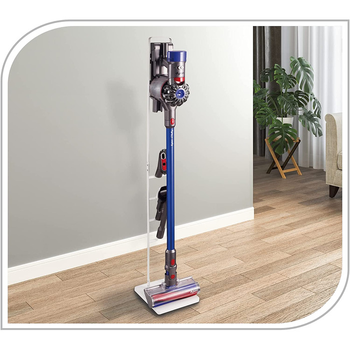 Підлогова стійка-органайзер PureMounts для пилососів Dyson V6/V7/V8/V10/V11/V12/V15, біла