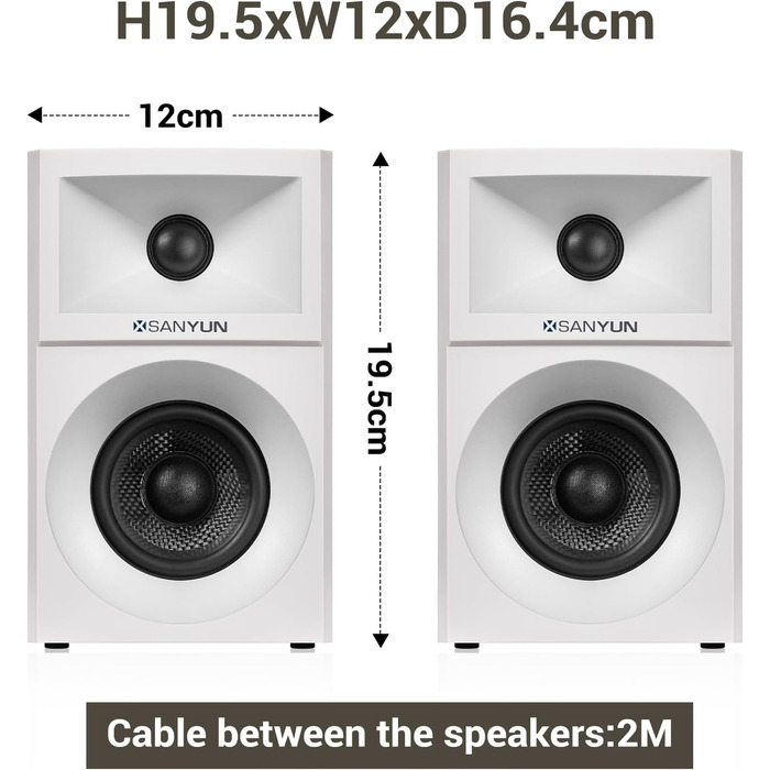 Sanyun SW203: Акустична система 60W, 4-Way, DSP, 3D звук, 3