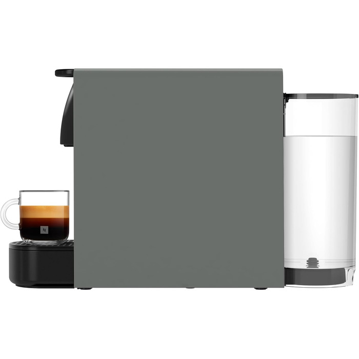 Кавомашина Nespresso Essenza Mini Krups сіра: капсульна, 19 бар, 0.6 л, енергозберігаюча, 1260 Вт