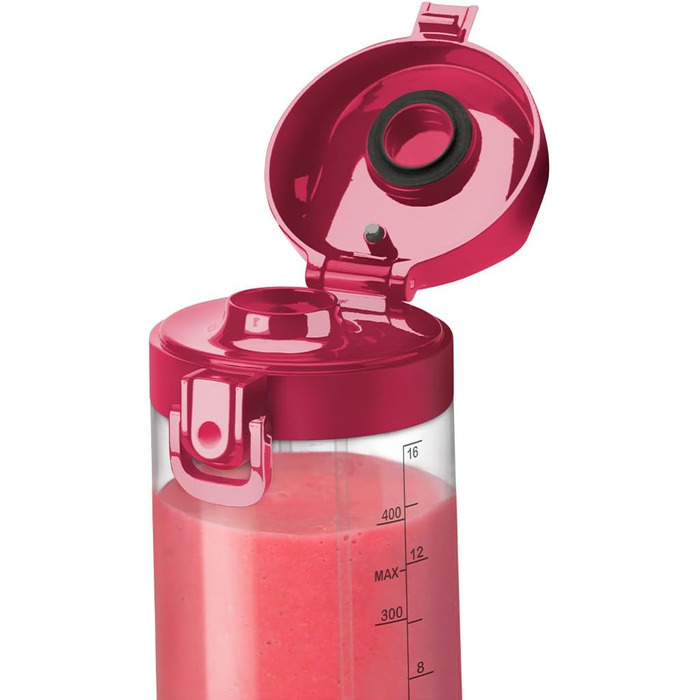 Портативний блендер nutribullet 475 мл, BPA-free Tritan, 4-лезова нержавіюча сталь, USB-C зарядка, міні-мультифункціональний міксер, магента