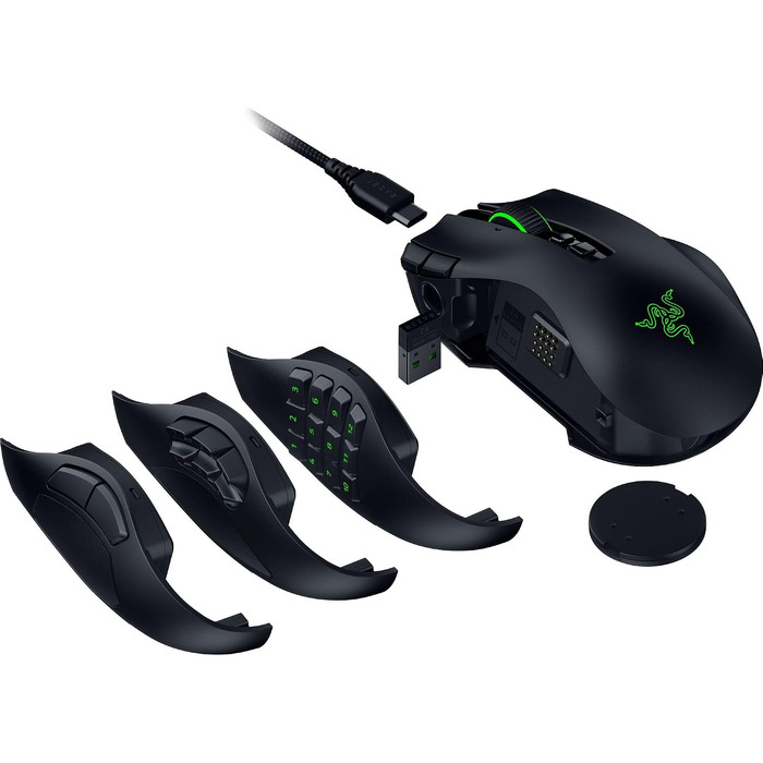 Бездротова ігрова миша Razer Naga V3 Pro для MMO з мінливими бічними панелями, оптичним сенсором Focus Pro 50K та перемикачами Gen-4