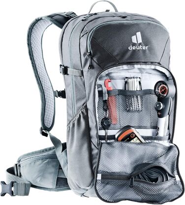 Рюкзак для велосипедистів Deuter Attack 20 з протектором, 20 л, графітовий