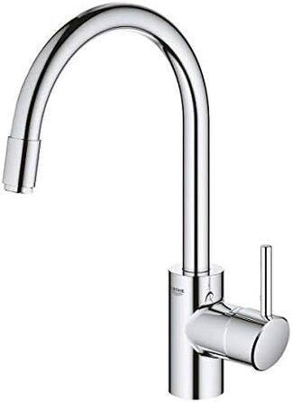 Змішувач кухонний GROHE Concetto з висувним душем, 360° поворотний, хром - 31483002