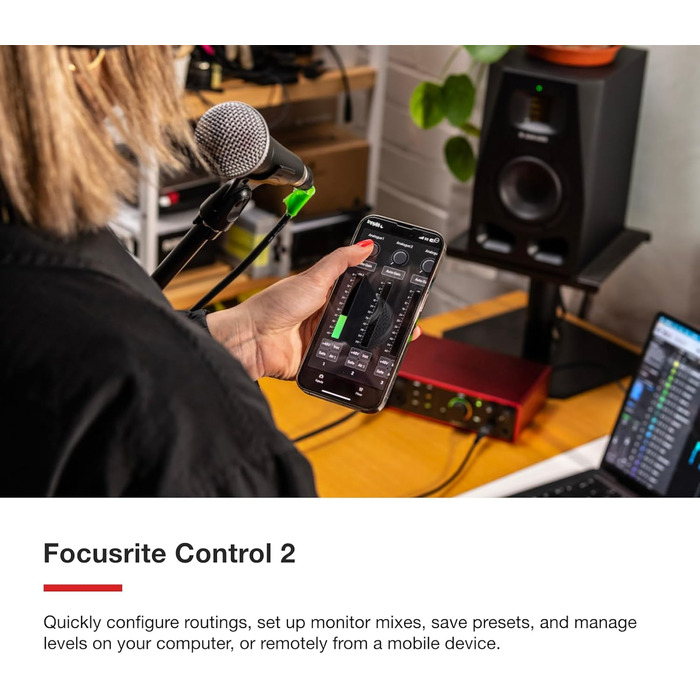 Focusrite Scarlett 4i4 4-го покоління USB Аудіоінтерфейс для гітаристів, вокалістів та музикантів (16 входів/16 виходів) - HiFi студійна якість