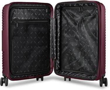 Ручна поклажа REDOLZ — Компактний дорожній валіза-тролей Cabin Trolley з відділенням для ноутбука, бордовий, розмір S