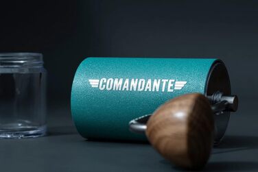 Кавомолка ручна Comandante C40 MK4 Nitro Blade Alpine Lagoon (Срібло/Коричневий)