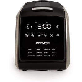 Хлібопічка CREATE Chef Bread, 850 Вт, 12 програм, LCD-дисплей, таймер 15 годин, з аксесуарами